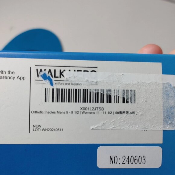 Plantar Fasciitis Insoles for Men Women - Orthotics Inserts, Shoe Insoles Arch S - Picture 8 of 8